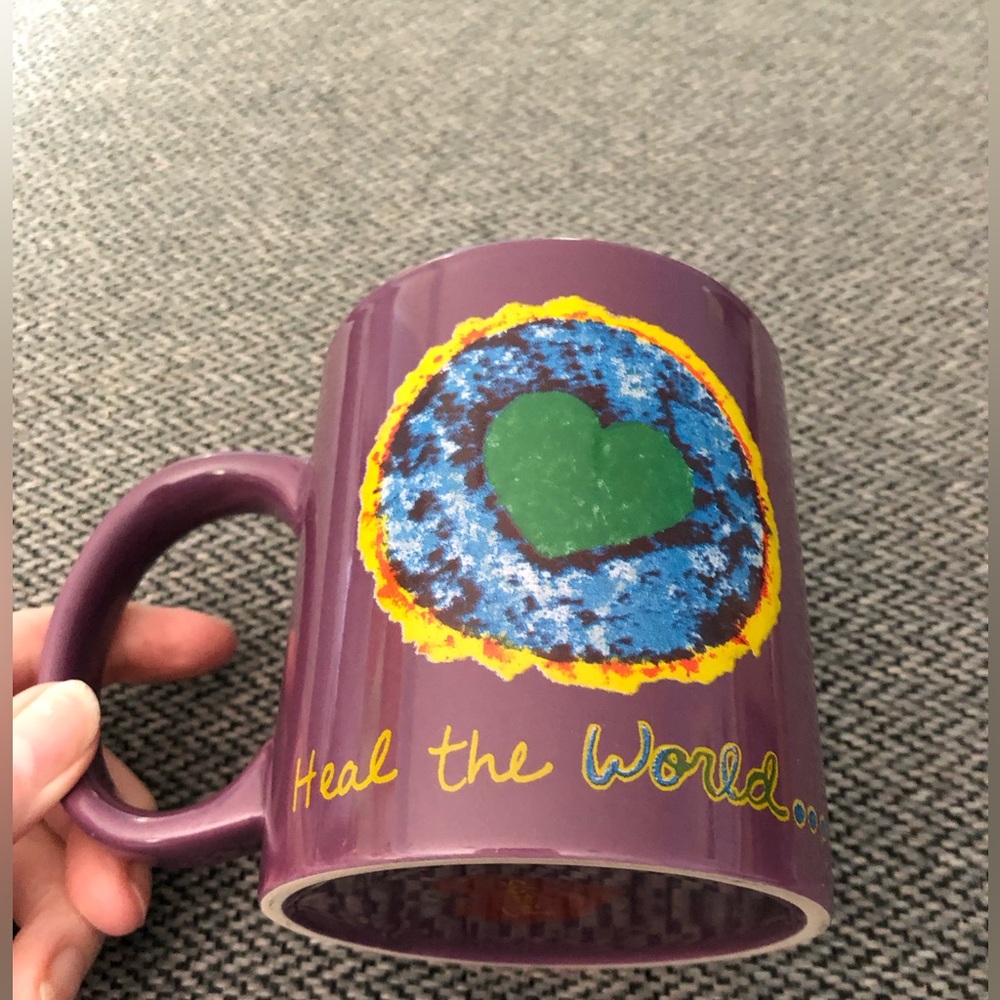 Penzey’s Heal The World…Cook Dinner Tonight Mug, Holds 12 Ounces